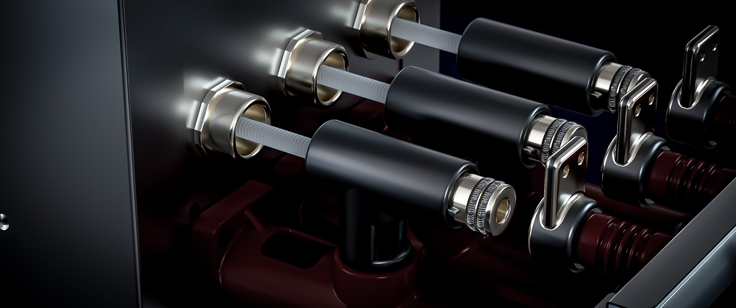 Isolating and earthing static/ moving contact